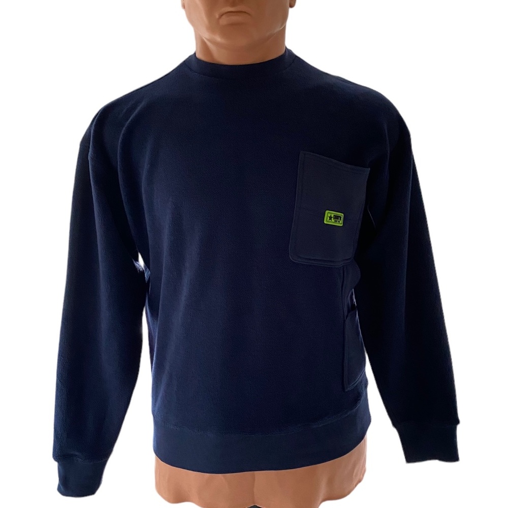 Converse Carpenter Crew Men’s Sweater Blue Pullover Size 10019956-A02